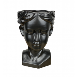 Vaza Venus din Ceramica stil modern, Negru