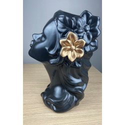 Vaza Beauty, din Ceramica, Negru