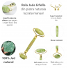 Jade roller Cu Gua Sha ,Rola JAD ,pentru masaj facial si corporal, Tratament Facial